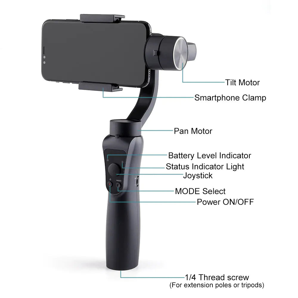 3-Axis Handheld Smartphone Gimbal Stabiliser