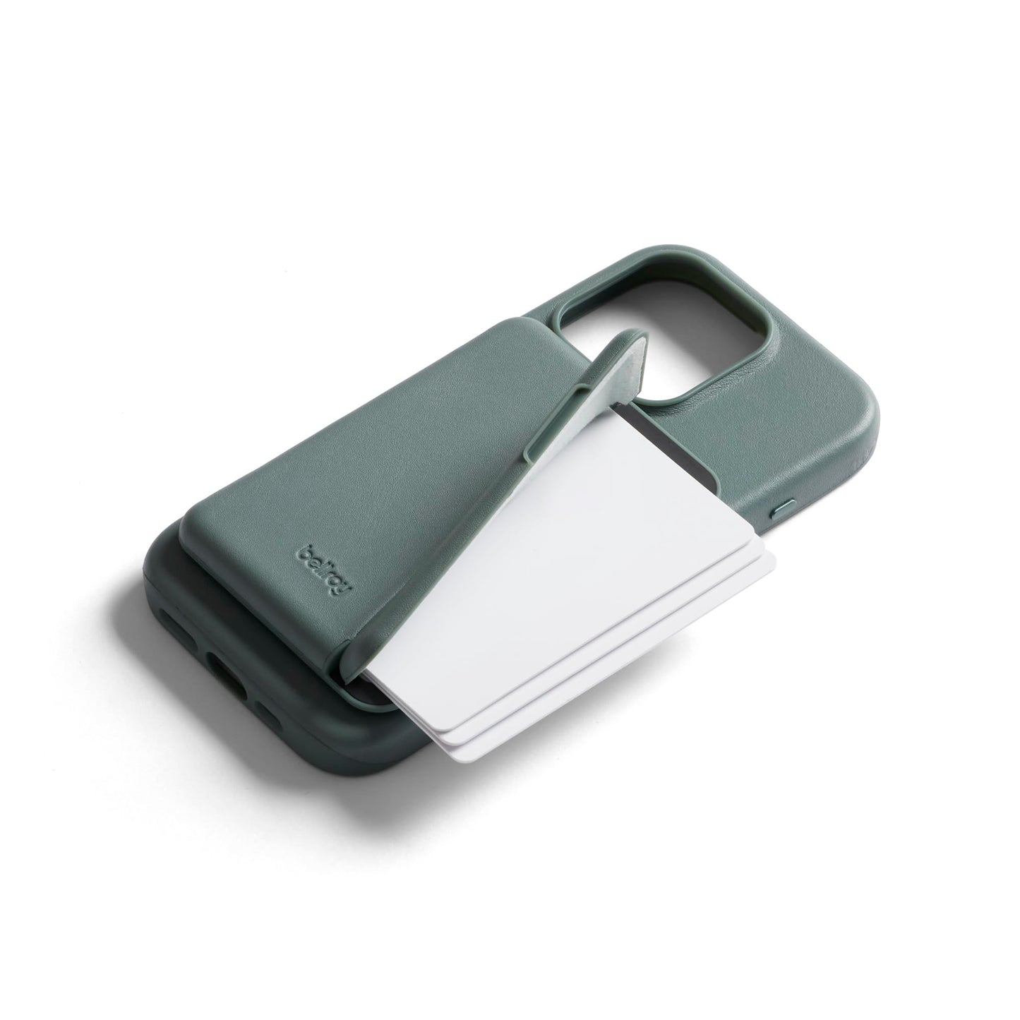 Bellroy Mod Phone Case + Wallet for iPhone 16 Pro (Slim Leather iPhone case Phone Wallet) - Agave