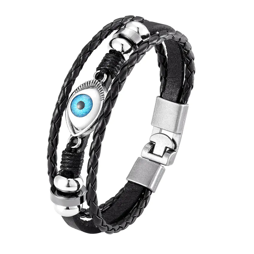 Chic Multi-Layer Evil Eye Charm Bracelet