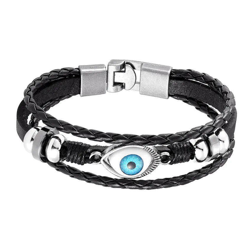 Chic Multi-Layer Evil Eye Charm Bracelet