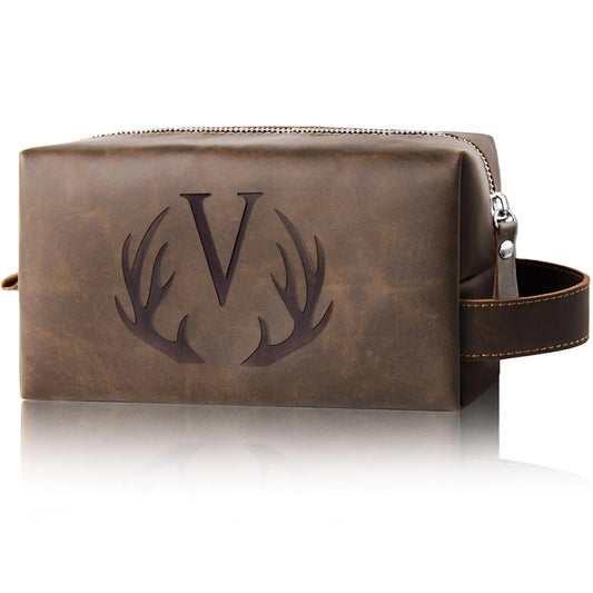 Aganmi Monogrammed Men's Travel Toiletry Bag