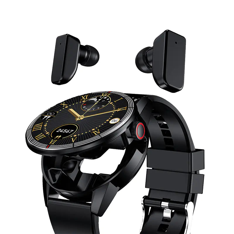 R6 V22 TWS Smartwatch with Heart Rate & Blood Oxygen