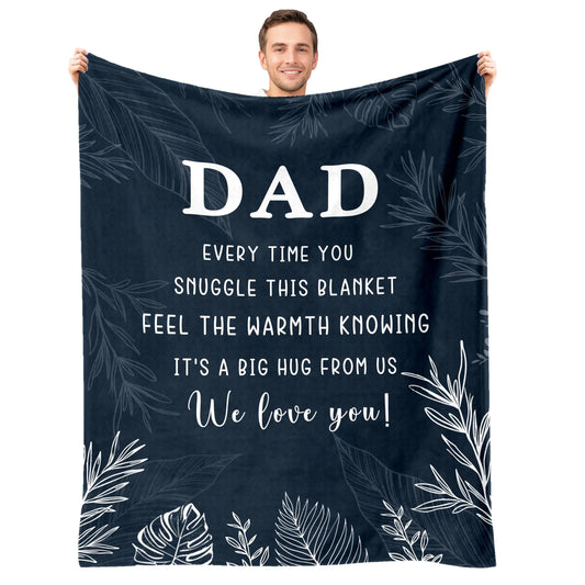 Best Dad Ever Plush Blanket 60x80