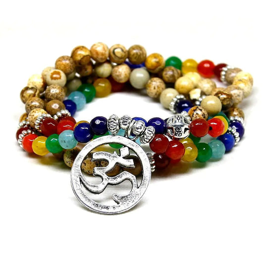 Dual-Tone Tiger Eye Beaded Bracelet
