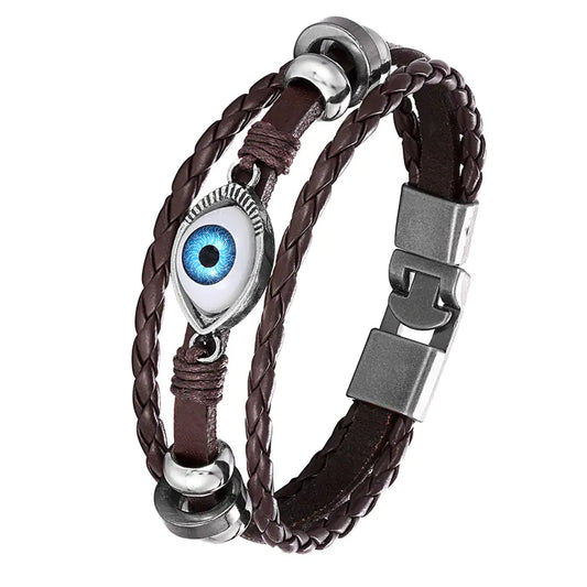 Chic Multi-Layer Evil Eye Charm Bracelet