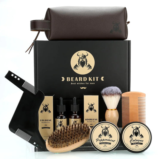 Beard Grooming Essentials Kit - Perfect Gift for Men
