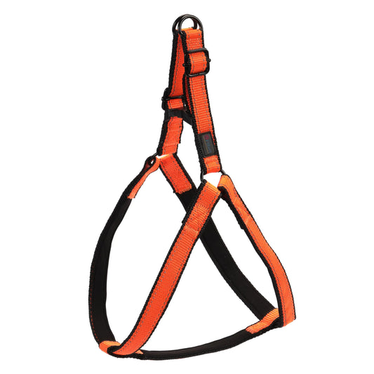 Large Orange Reflective Dog Harness