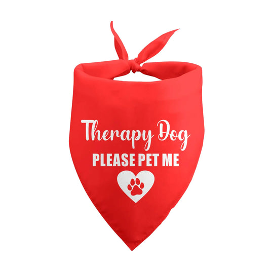 Therapy Dog 'Please Pet Me' Bandana