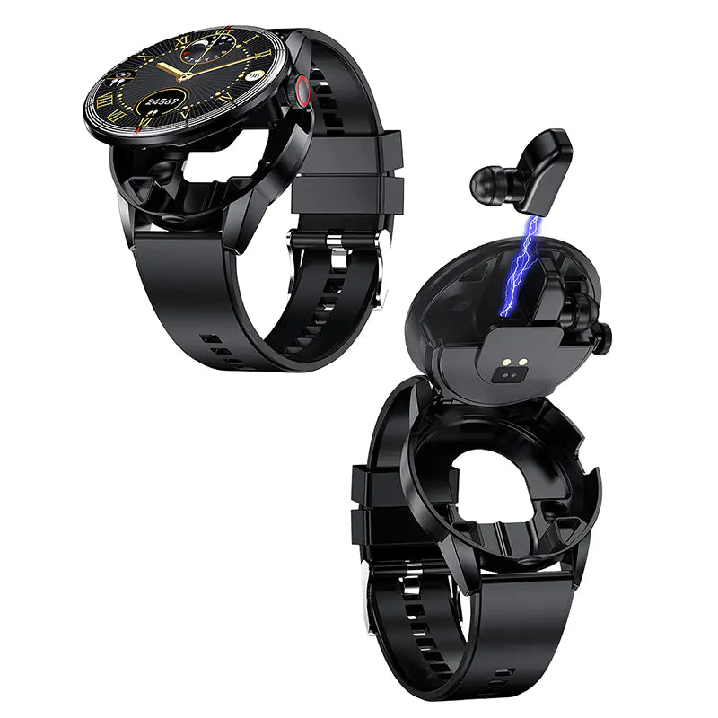R6 V22 TWS Smartwatch with Heart Rate & Blood Oxygen